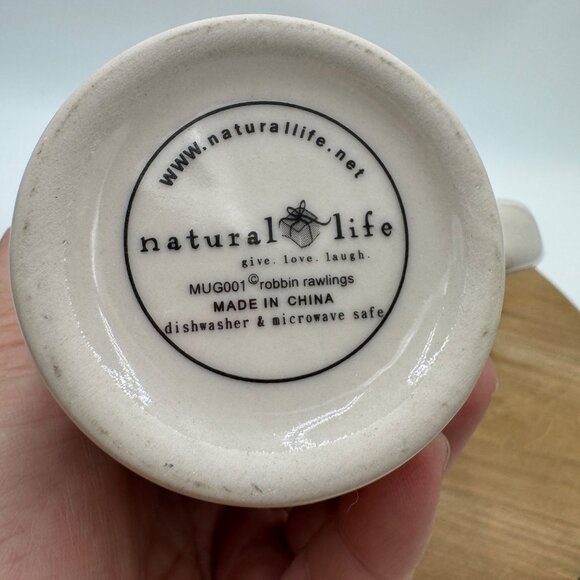 Natural Life Vtg. Multi-Colored Robbin Rawlings life is good Graphic flowers flo - Picture 6 of 9